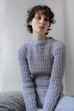 Load image into Gallery viewer, Wave Knit Boatneck WATER