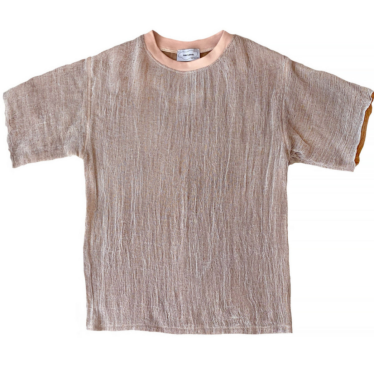 GAUZE TSHIRT LIMESTONE Halo Labels