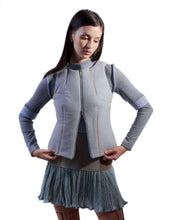 Load image into Gallery viewer, CUIR SKIRT (GREY STONE)