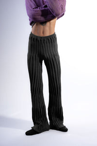 ORGANIC RIB SLIMFIT PANTS SHOWCASE Meteorite