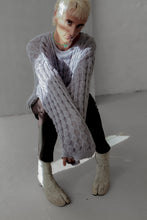 Load image into Gallery viewer, Bubble Knit Oversized Sweater CELESTIAL GRAY