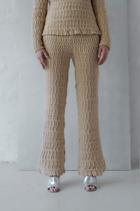 Wave Knit Trousers Water