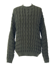 Load image into Gallery viewer, Bubble Knit Oversized Sweater PINE GREEN