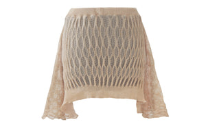 BUBBLE RIB ASYMMETRIC SKIRT