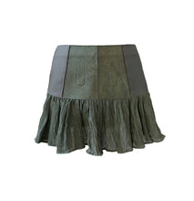 Load image into Gallery viewer, CUIR SKIRT (FOREST)