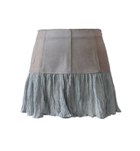 Load image into Gallery viewer, CUIR SKIRT (GREY STONE)