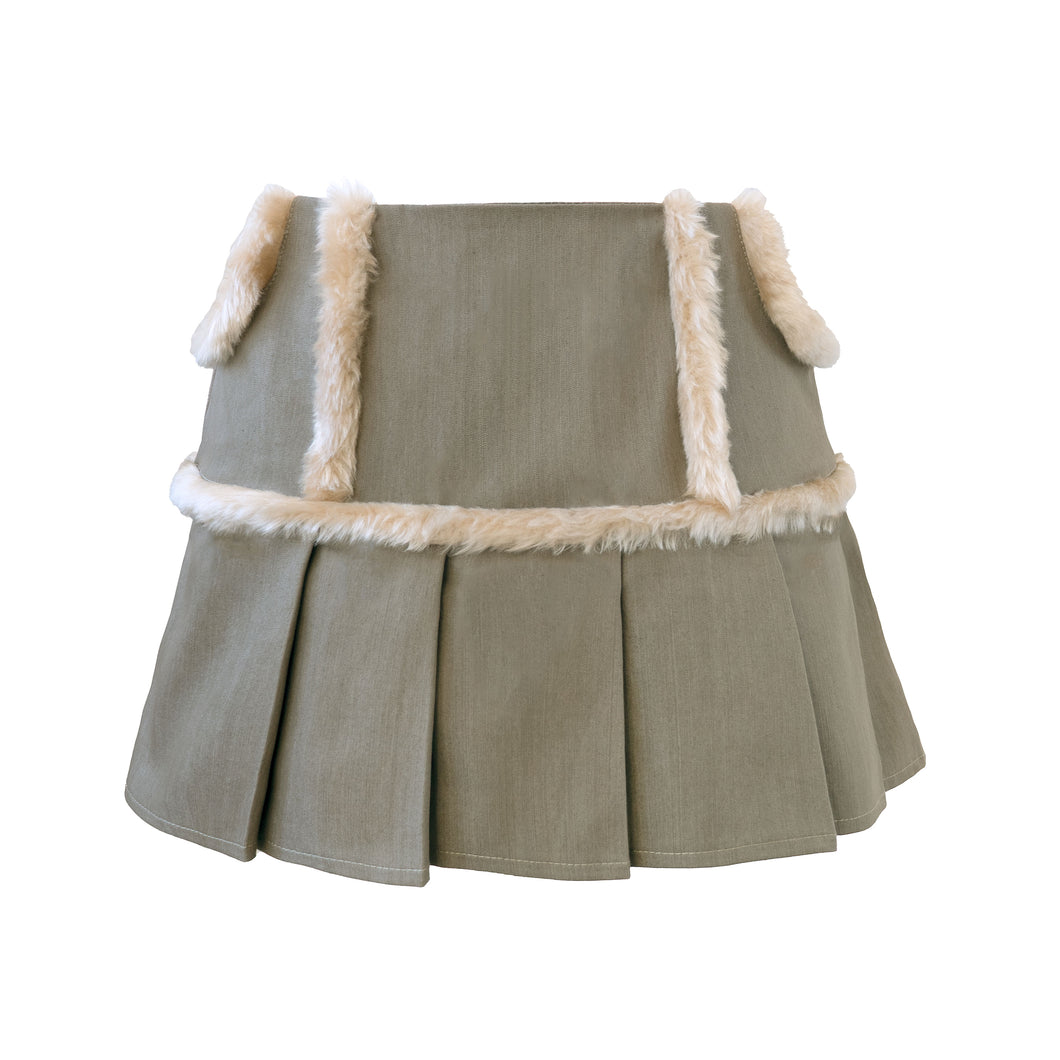 FURRY Skirt Khaki