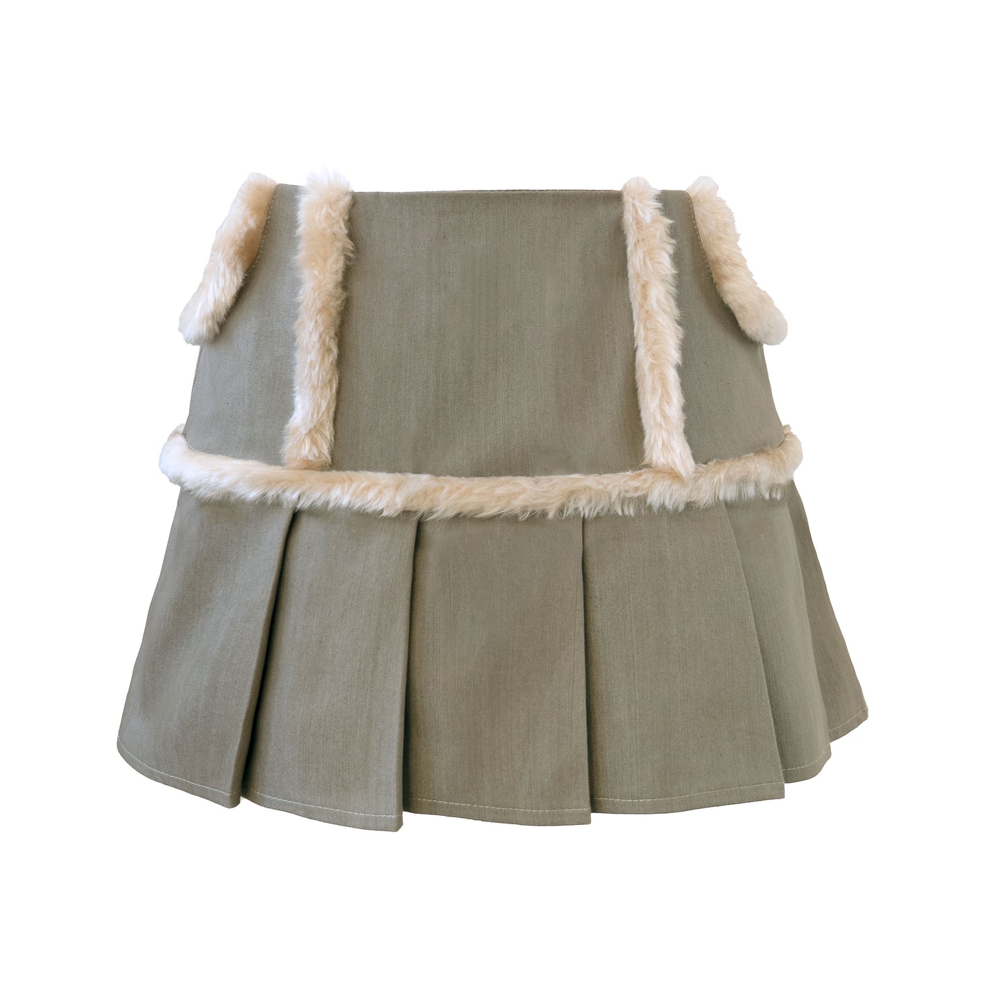 FURRY Skirt Khaki