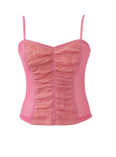 Load image into Gallery viewer, GAUZE STRAP TOP Pink