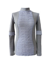 Load image into Gallery viewer, COMBINED WAVE KNIT TURTLENECK