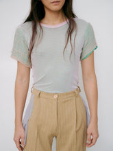 Load image into Gallery viewer, MOIREE MESH Tee GREEN HAZE