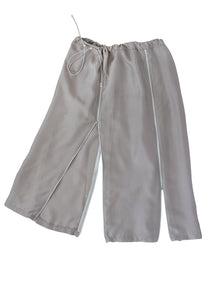 Silk skirt with zippers